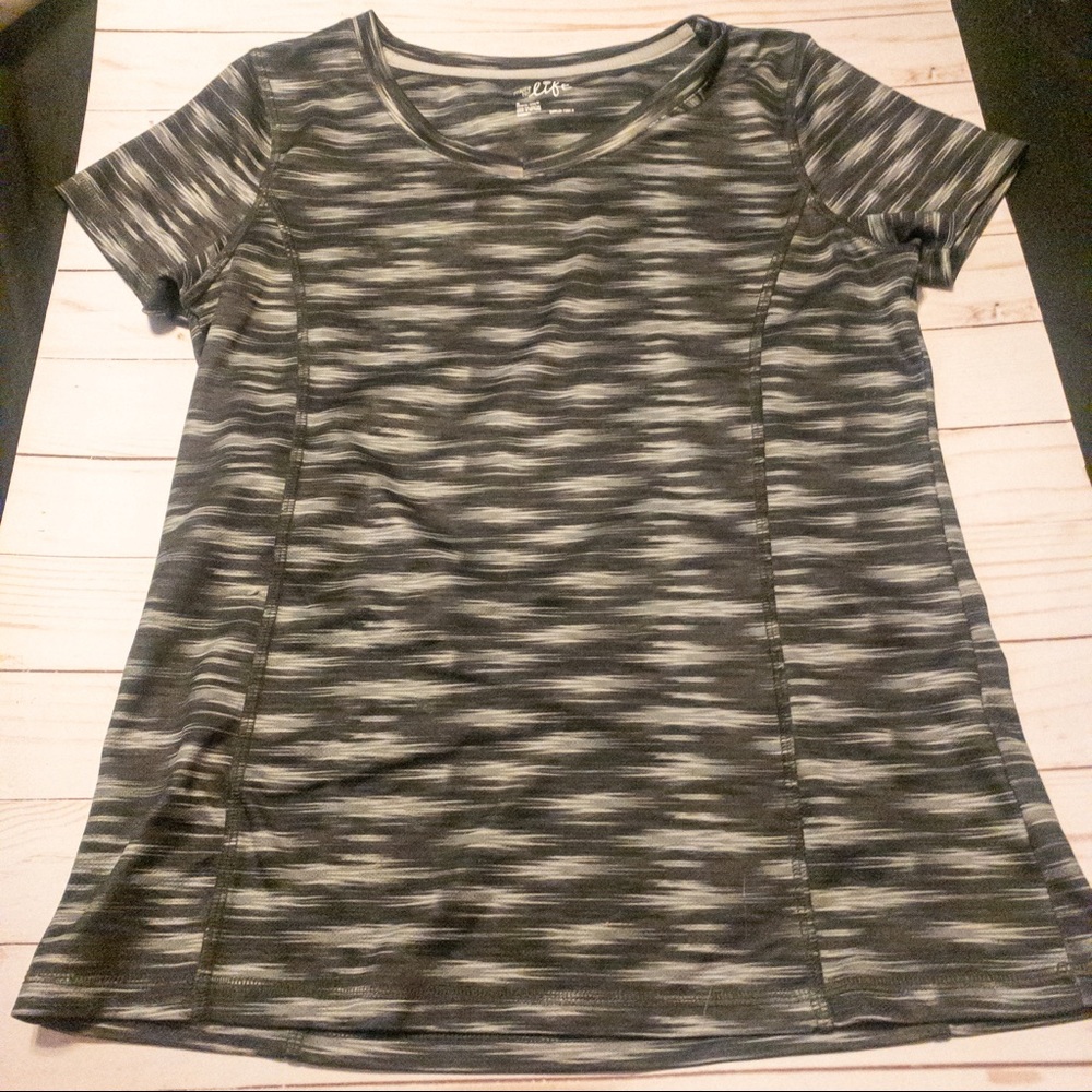 Grey and Black Made for Life Athletic Quick-Dri Shirt